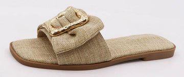 Bamboo Women Square Buckle