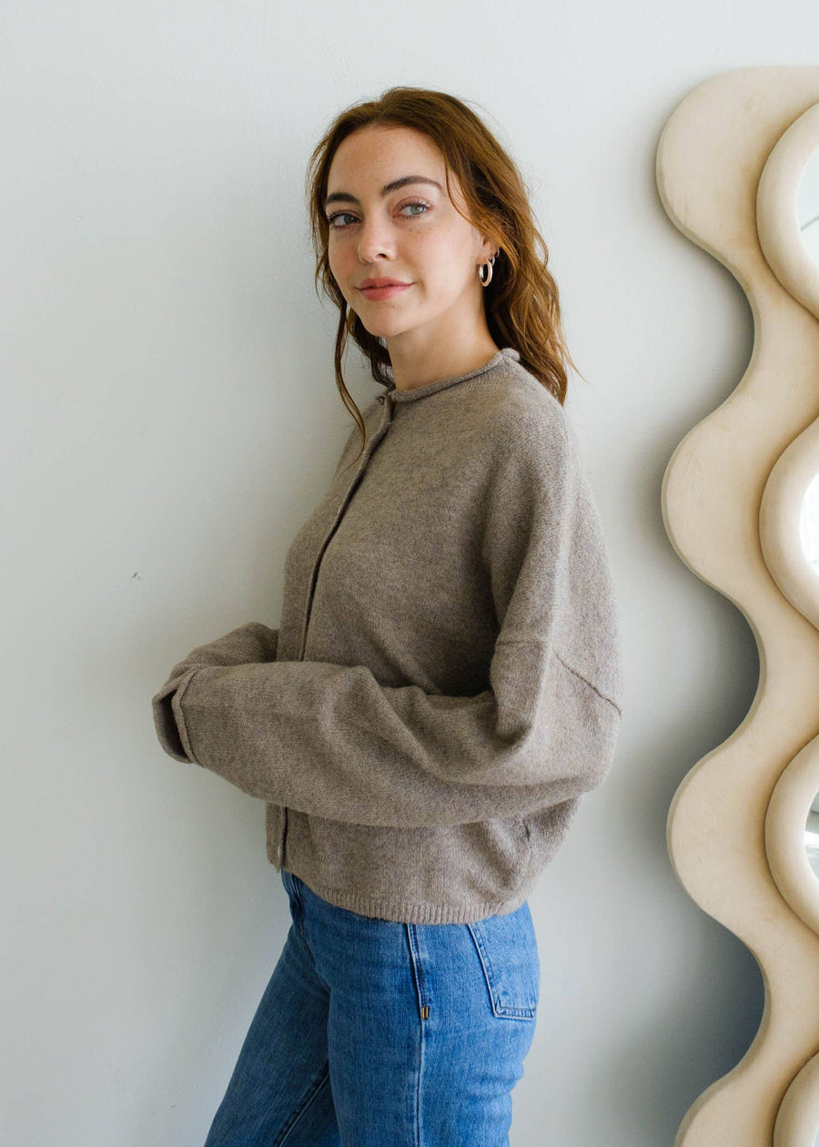 Mocha Piper Cardigan: Mocha