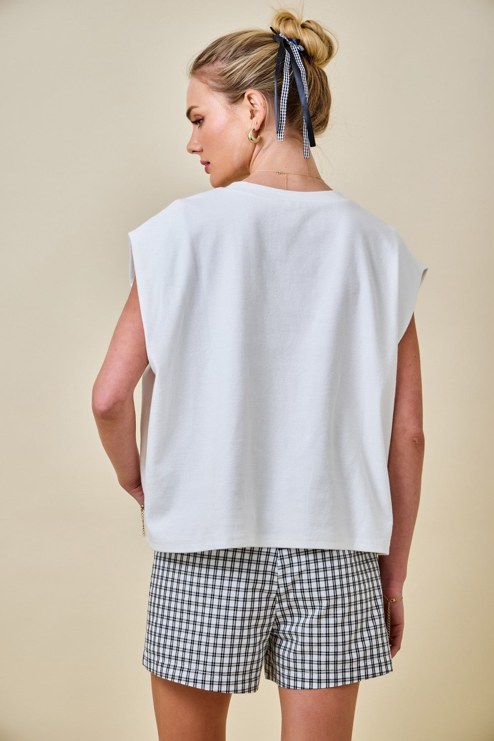 White Boxy Top