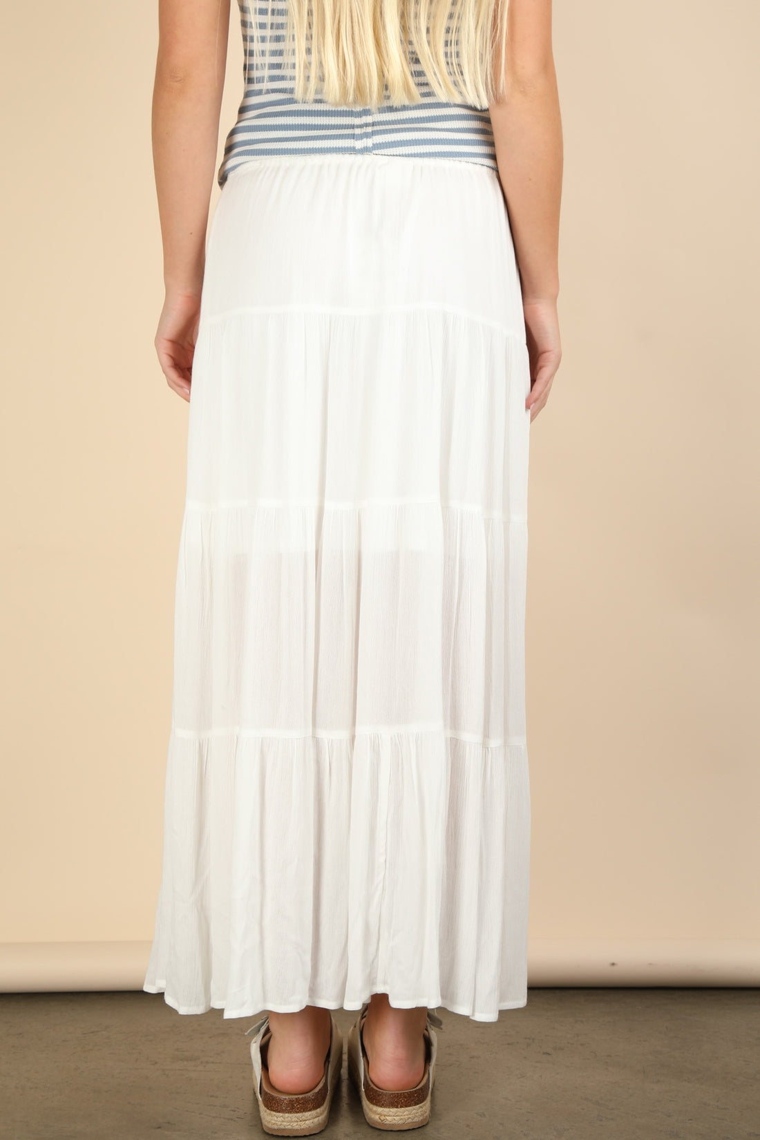 White Linen Skirt