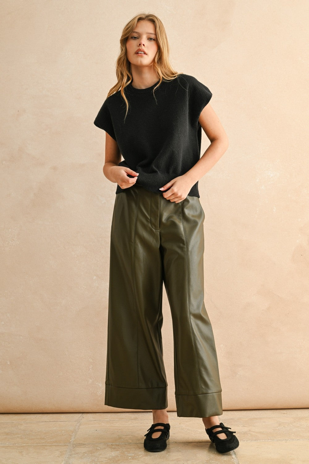 Soft Black Simple Sweater