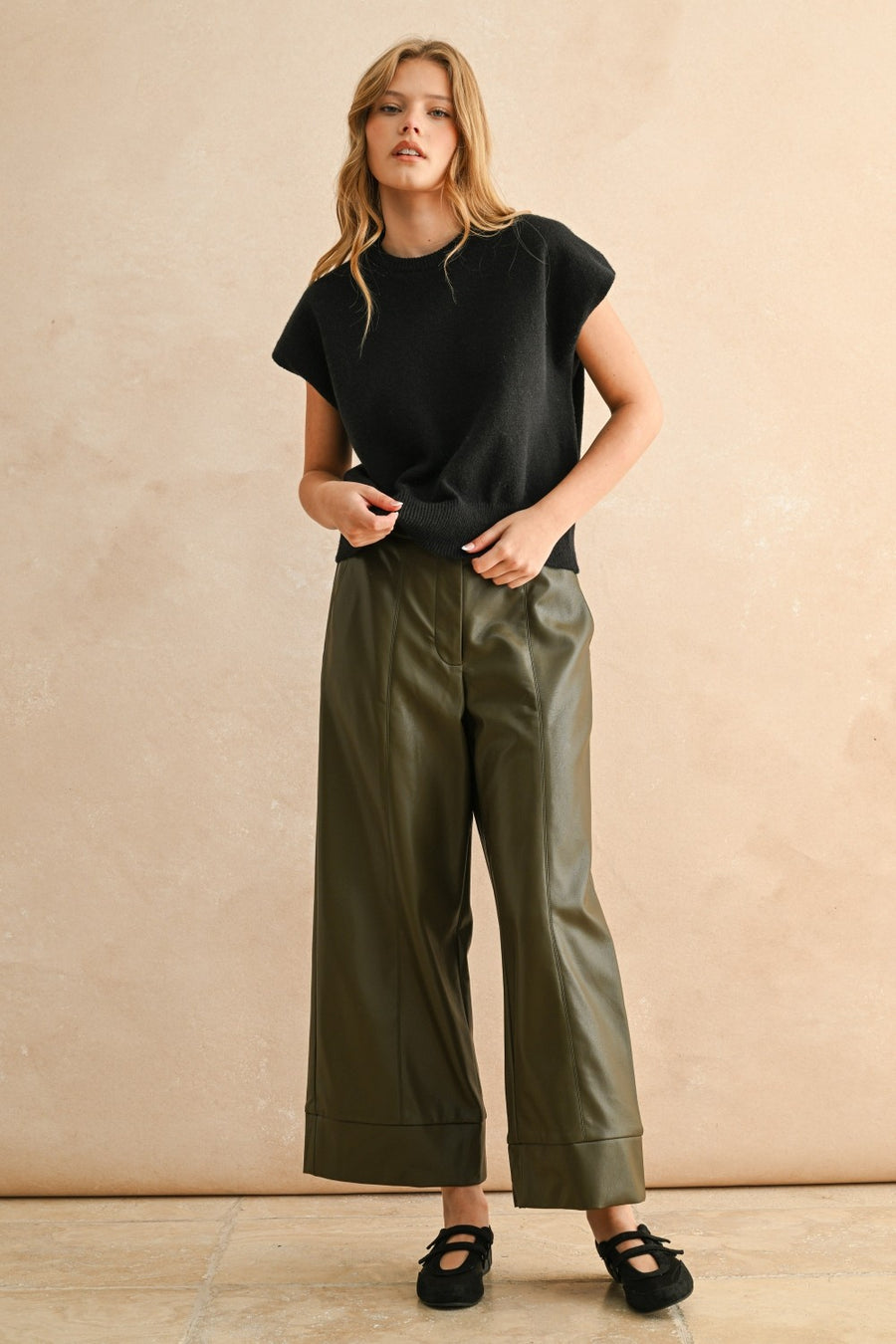 Soft Black Simple Sweater