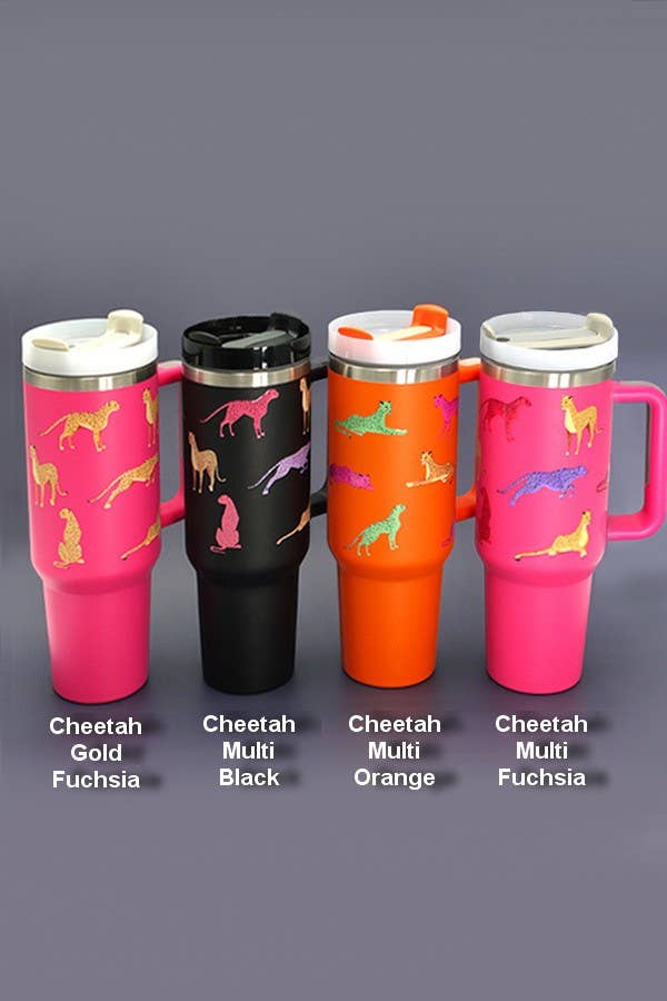 40oz STAINLESS STEEL TUMBLER ALL STYLES | TB40OZ: BOW CHECKER PINK