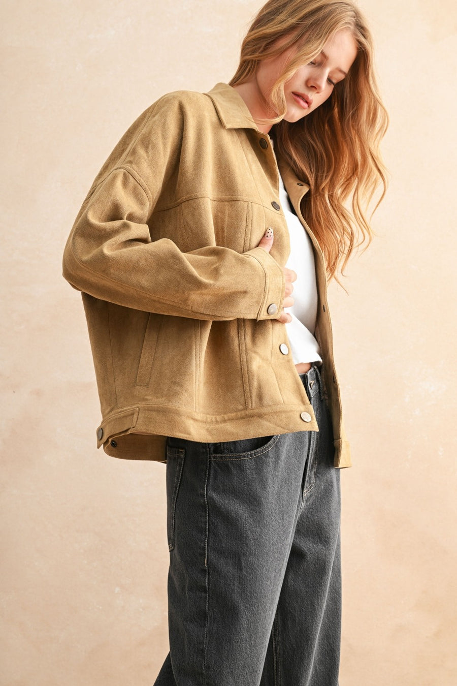 Camel Bomber Jacket