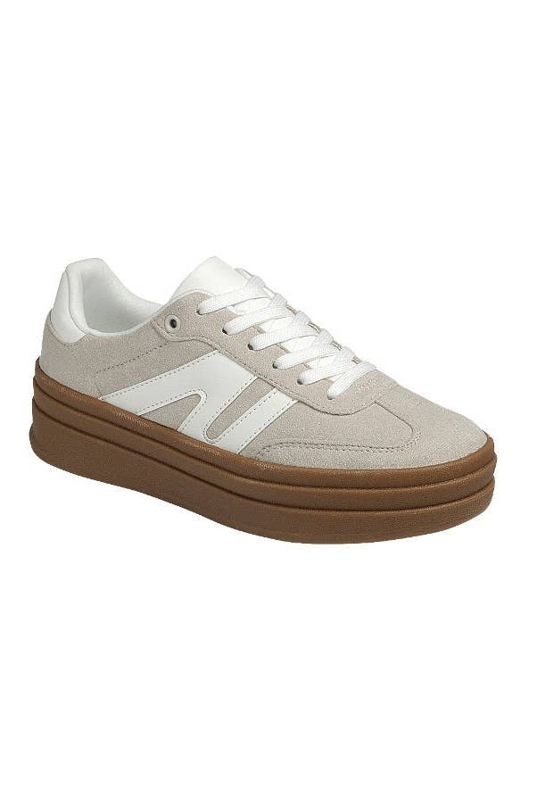 Beige Platform Sneaker