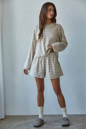 Stay In Striped Set (top)
