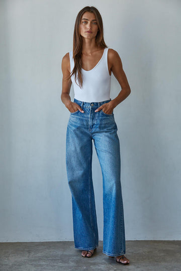 White Double Layered Bodysuit
