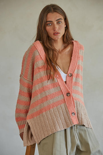 Candy Striped Cardigan