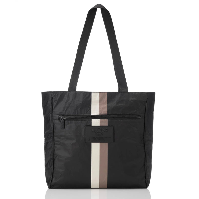 Le Voyageur Go-To Tote : Caffe/Black