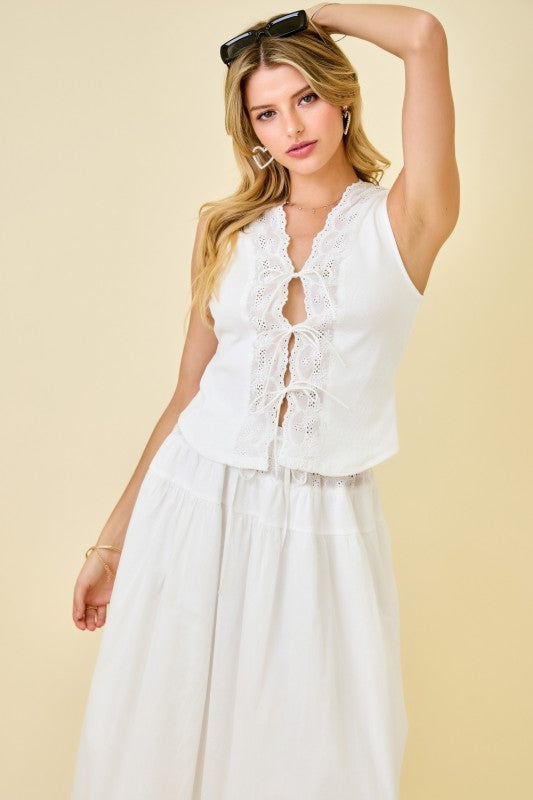 Eyelet Lace Top