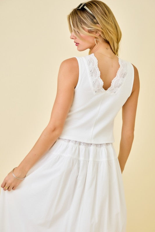 Eyelet Lace Top