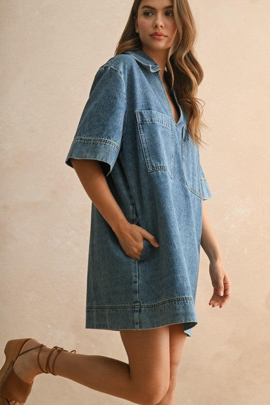 Denim Daisy Dress