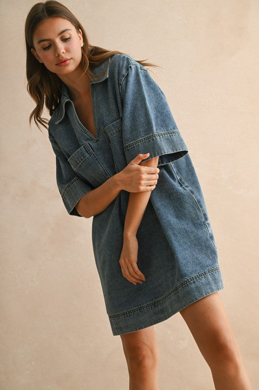 Denim Daisy Dress
