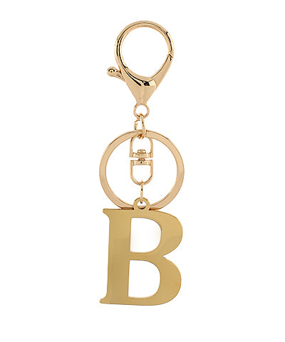 Gold Initial Keychains