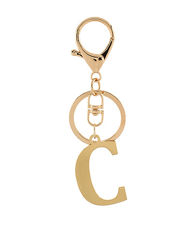 Gold Initial Keychains