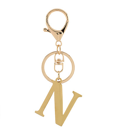 Gold Initial Keychains
