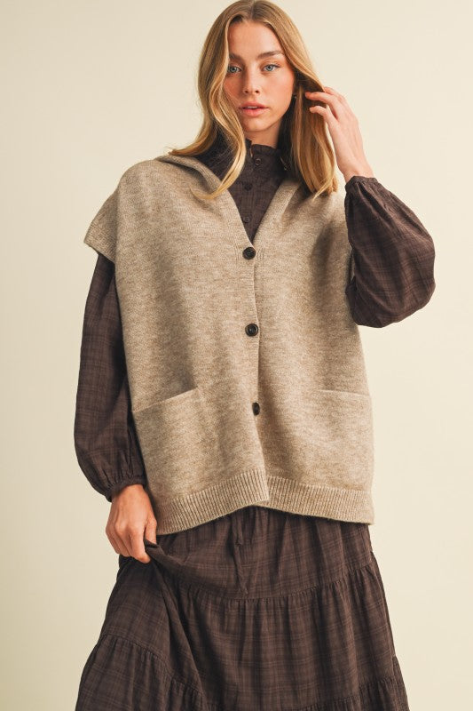 Hoodie Sweater Vest