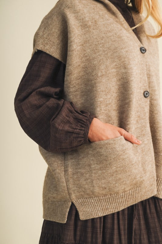 Hoodie Sweater Vest