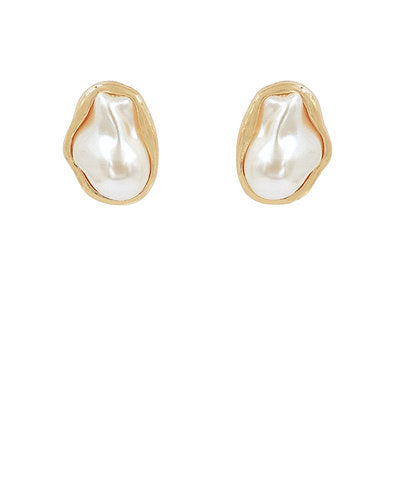 Gold Pearl Stud