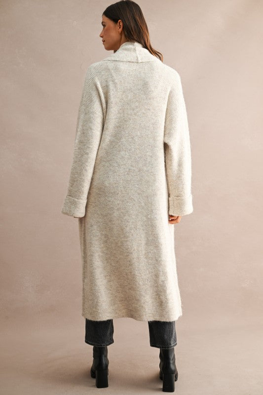 Light Taupe Long Cardigan