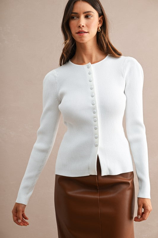 City Bound Button Top