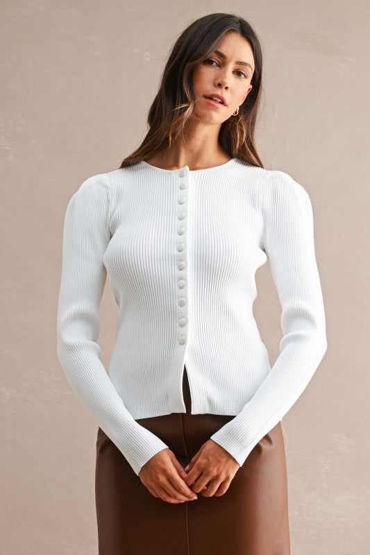 City Bound Button Top