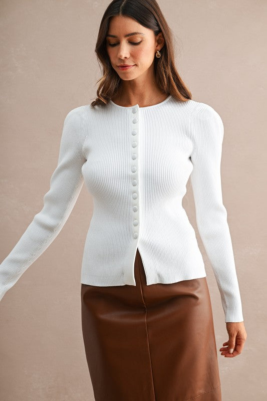City Bound Button Top
