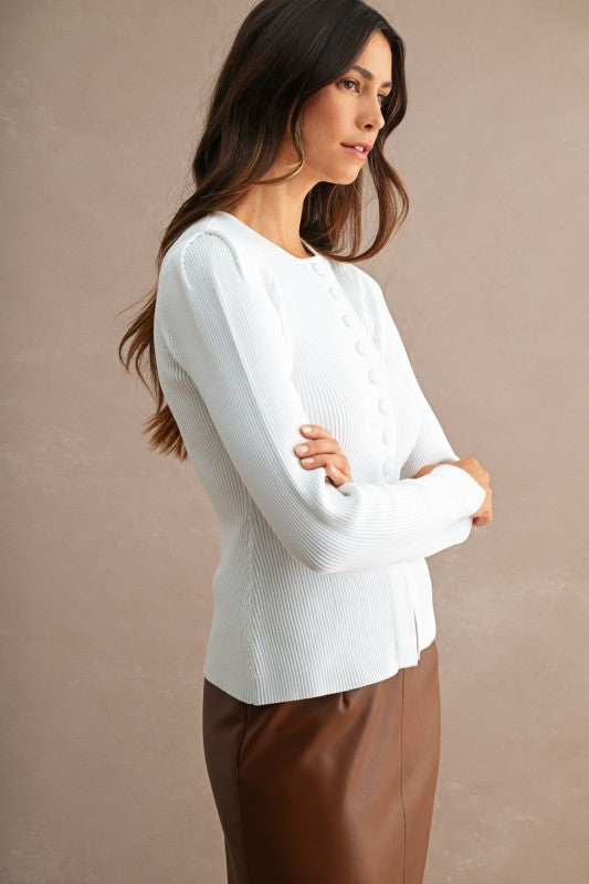 City Bound Button Top