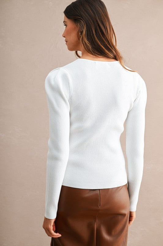 City Bound Button Top
