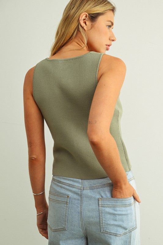 Melted Sage Top