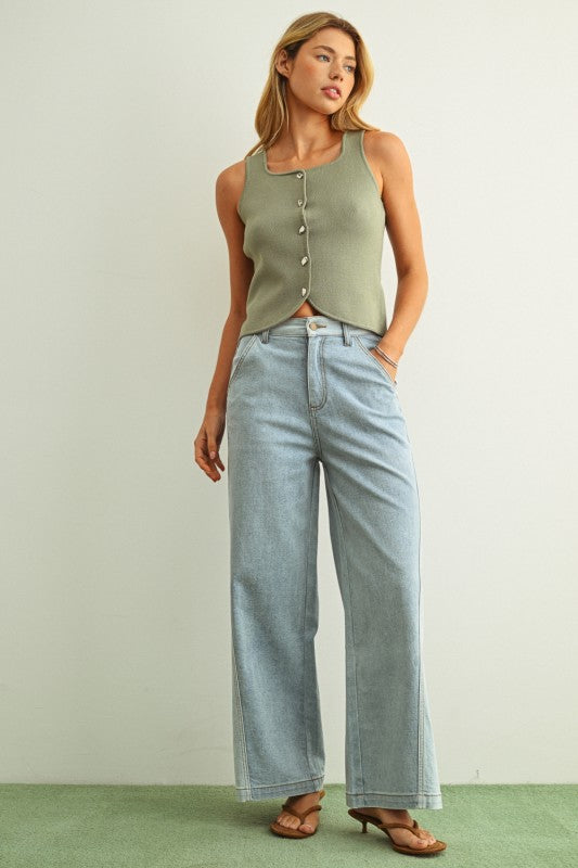 Melted Sage Top