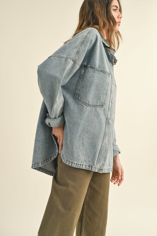 Denim Pocket Top