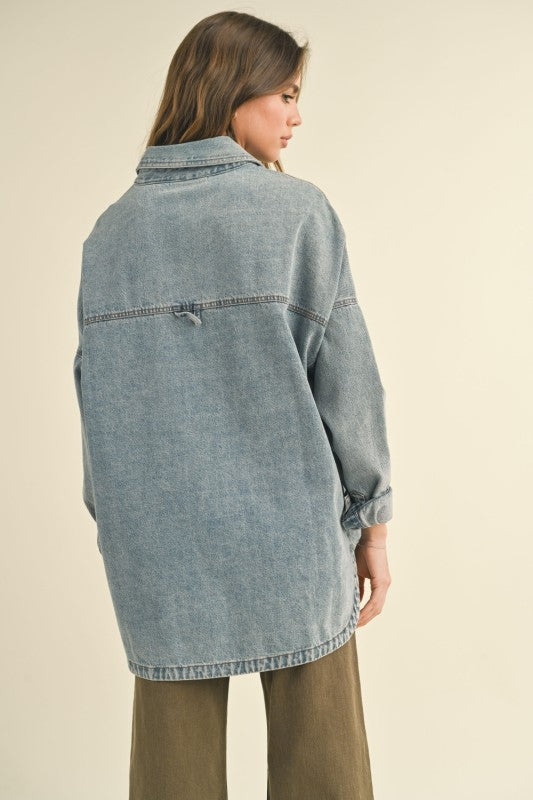 Denim Pocket Top