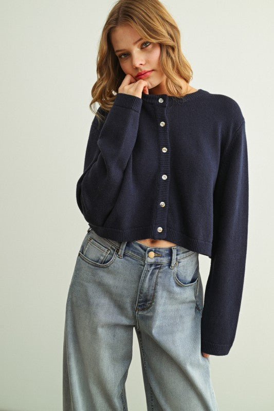 Navy Cardigan