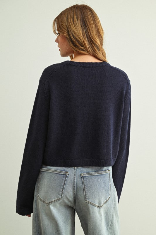 Navy Cardigan