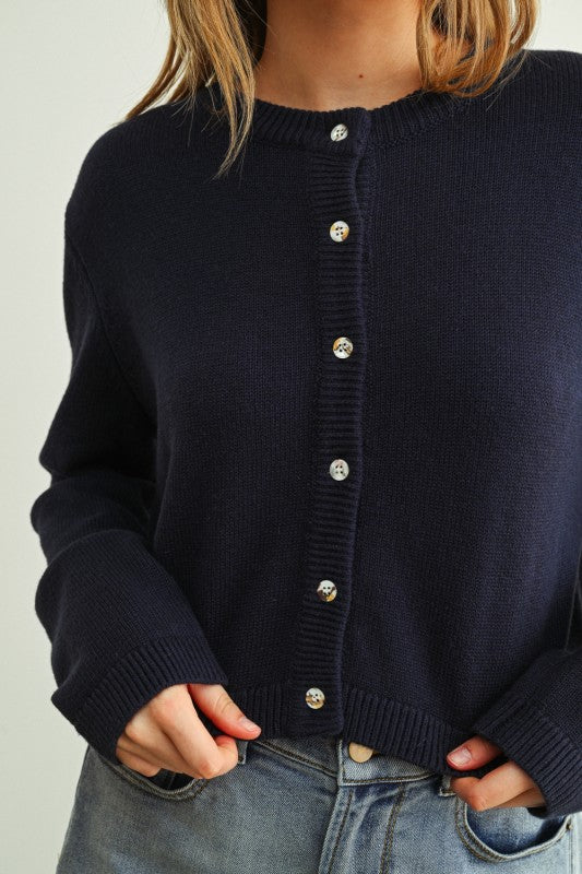 Navy Cardigan