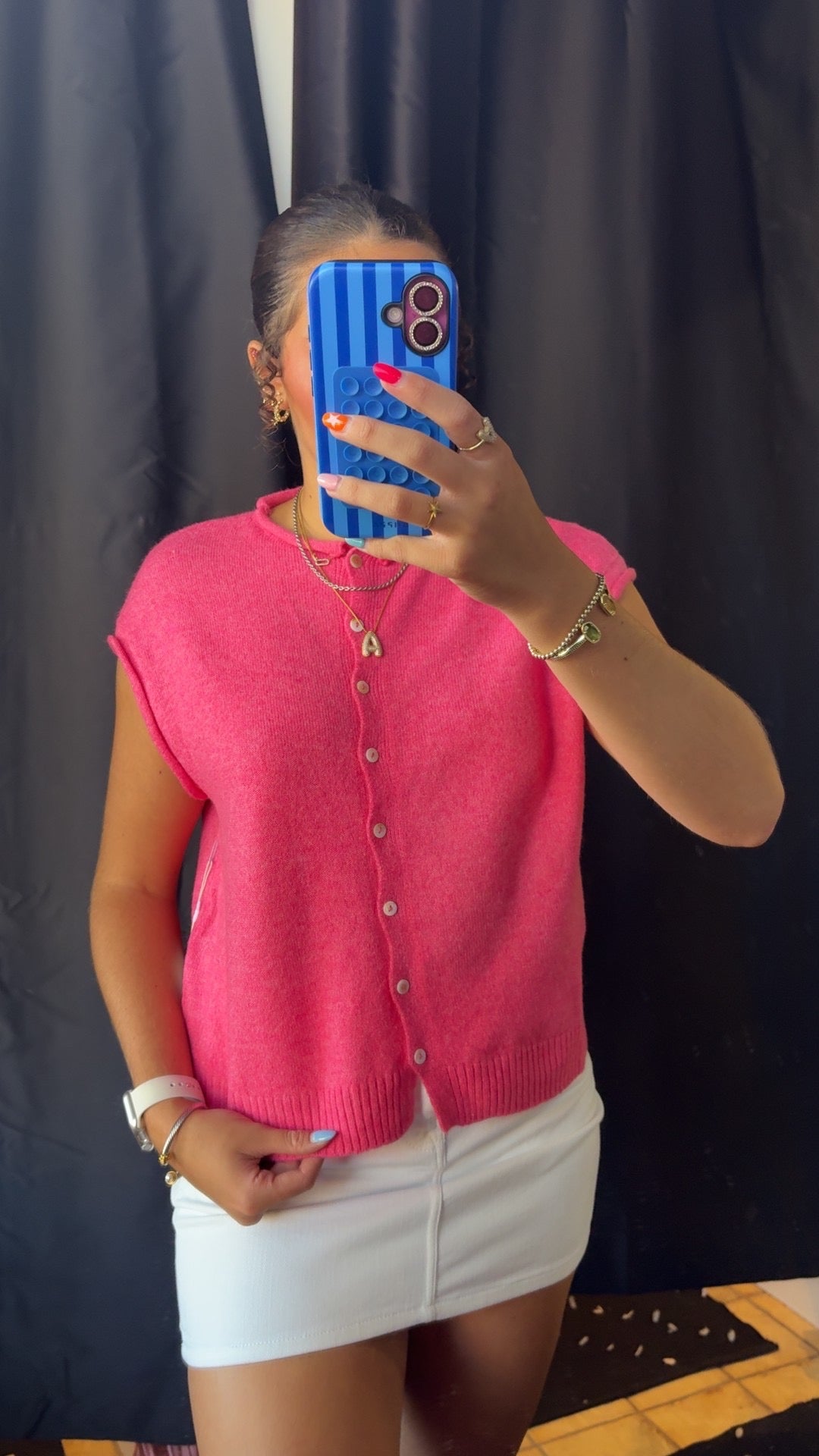 Piper Vest Top - pink