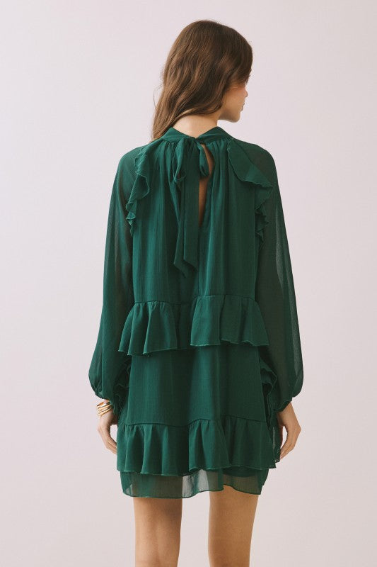 Holiday Ruffle Dress