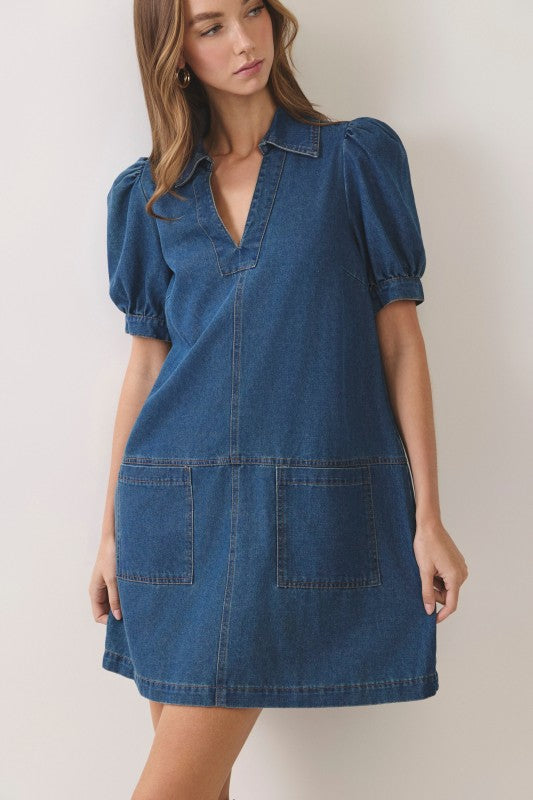 Crisp Air Denim Dress