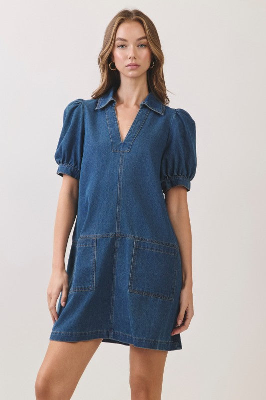 Crisp Air Denim Dress