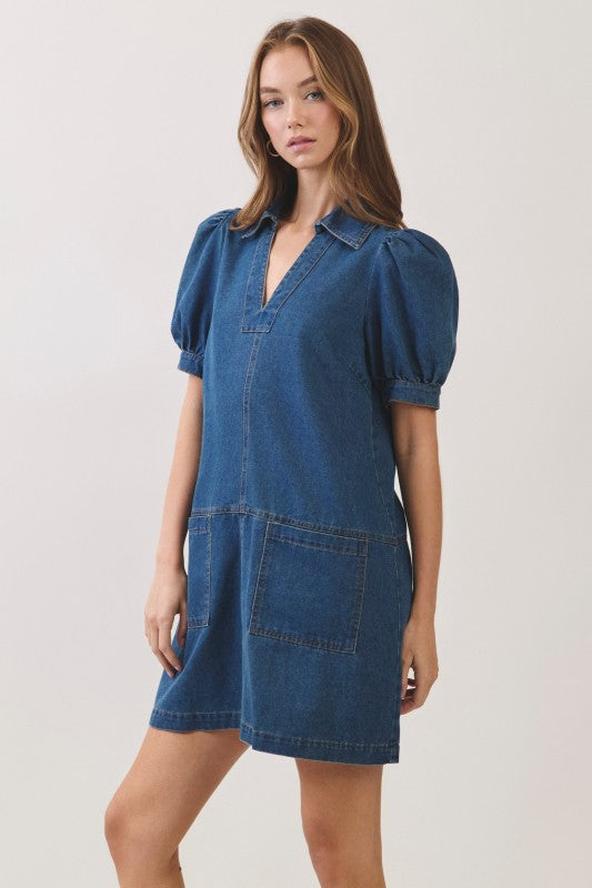 Crisp Air Denim Dress