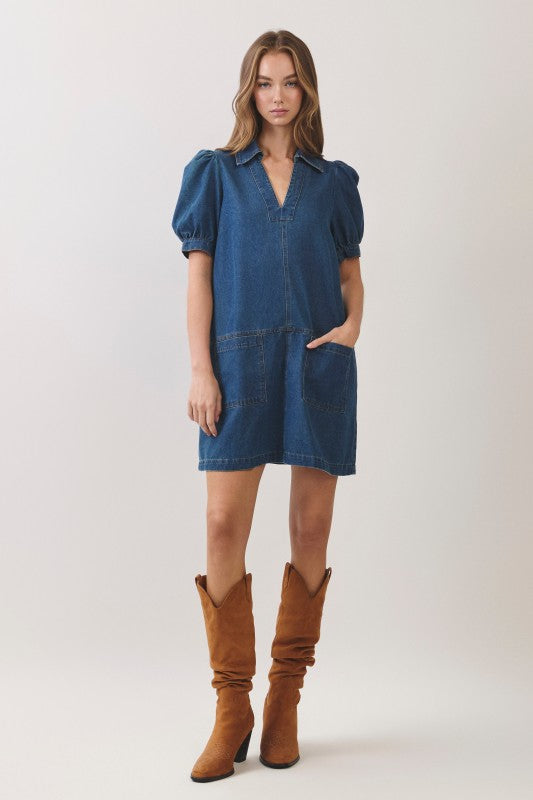 Crisp Air Denim Dress