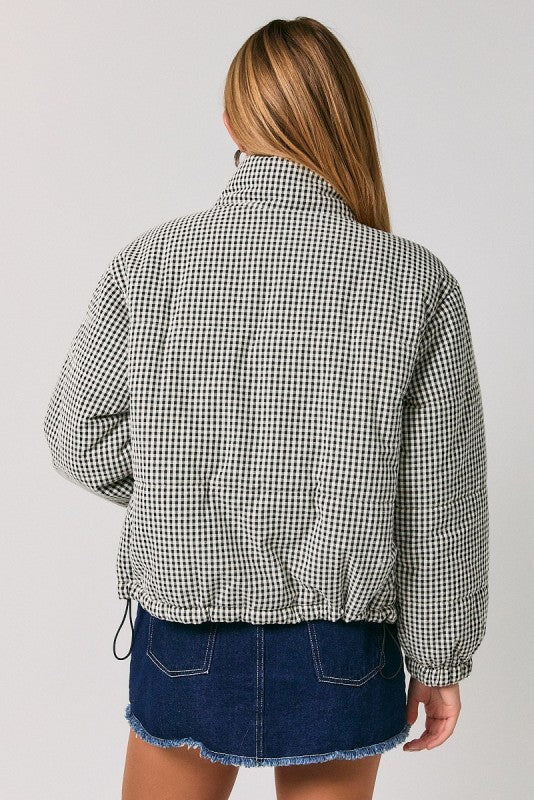 Oreo Gingham Puffer Jacket