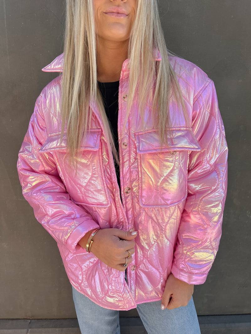 Pink Foiled Jacket