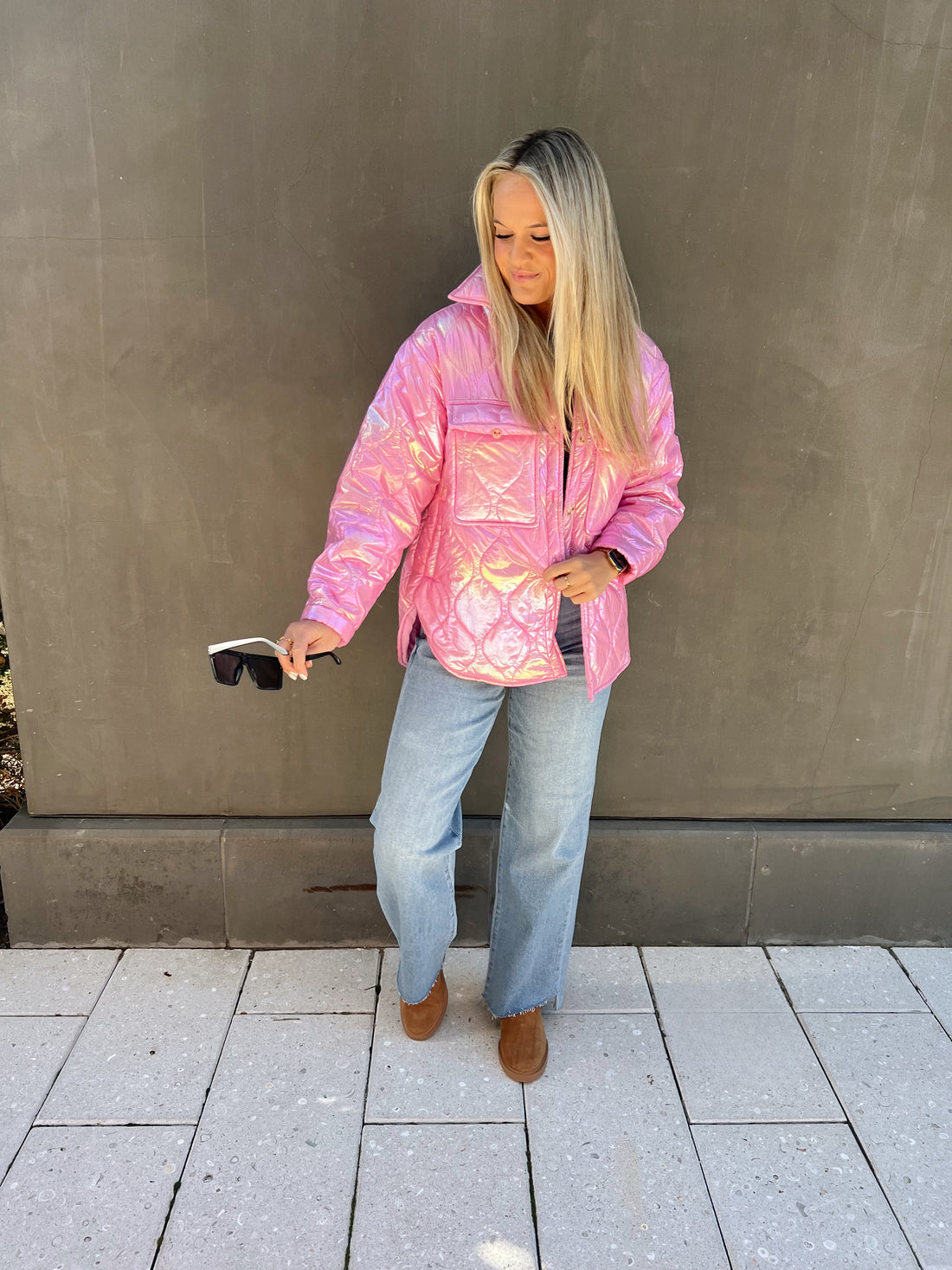 Pink Foiled Jacket