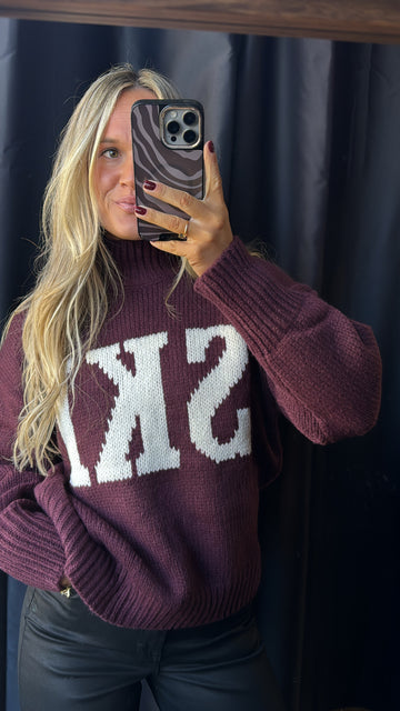 'SKI' Sweater