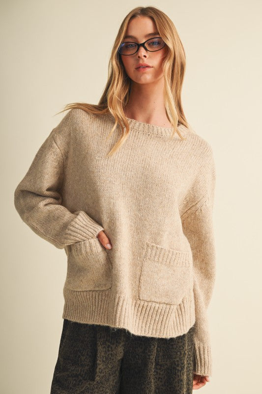 Pocket Patch Sweater Top
