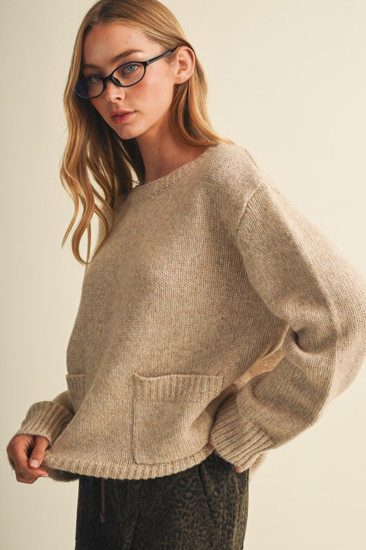 Pocket Patch Sweater Top