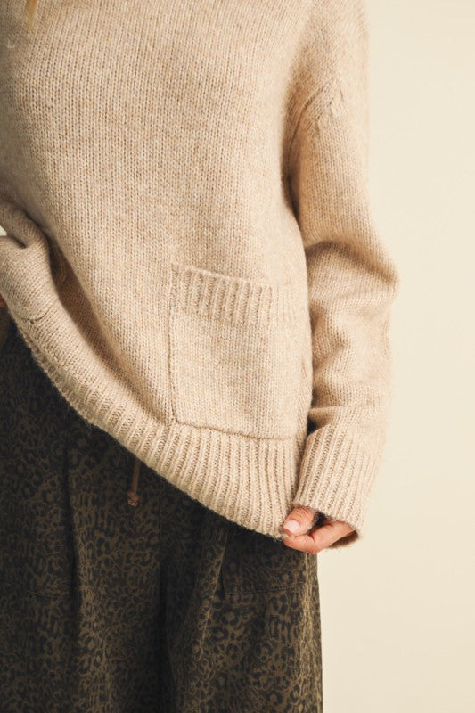 Pocket Patch Sweater Top