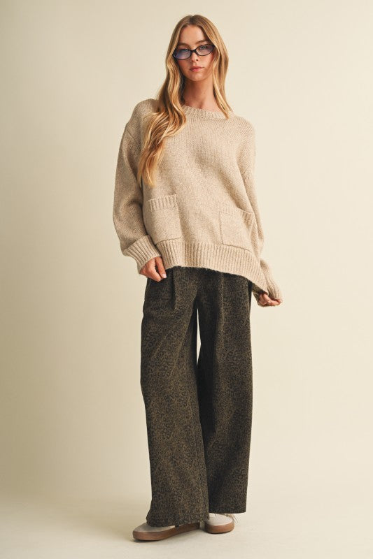 Pocket Patch Sweater Top